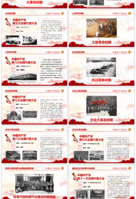 97年光輝的歷程中國共產(chǎn)黨黨史PPT模板